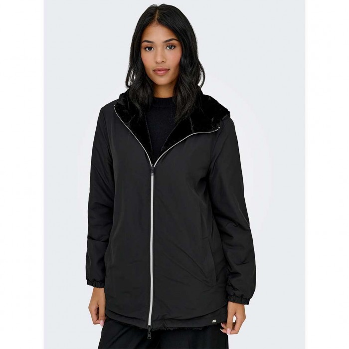 ONLY ONLCANDY REV. PARKA COAT OTW BLACK