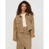 ONLY ONLSTINA LIFE FAUX SUEDE JACKET CC PNT CAMEL