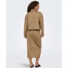 ONLY ONLSTINA LIFE FAUX SUEDE JACKET CC PNT CAMEL