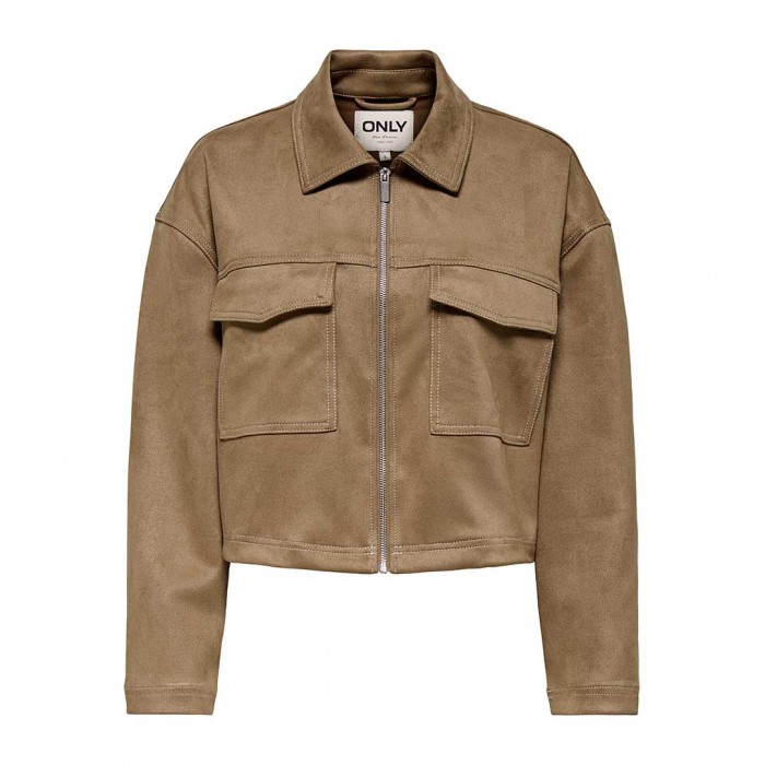 ONLY ONLSTINA LIFE FAUX SUEDE JACKET CC PNT CAMEL