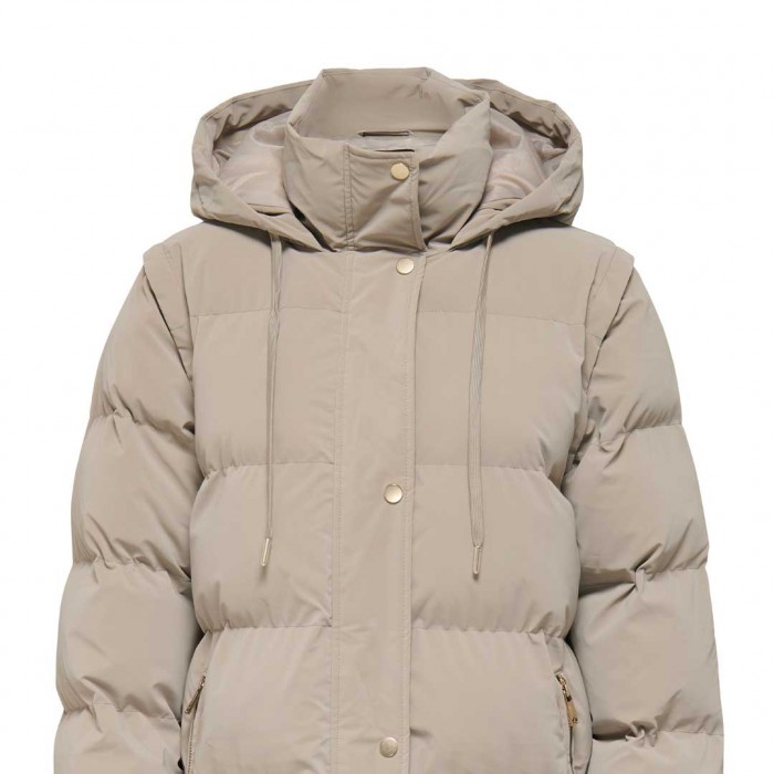 ONLY  ONLDIXIE LIFE 2IN1 PUFFER COAT CC OTW BEIGE