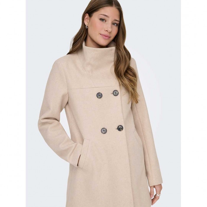 ONLY ONLBLAKE LIFE DB COAT BF OTW ECRU