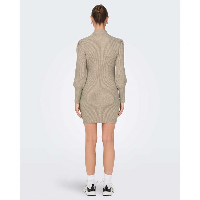 ONLY ONLKATIA LIFE L/S DRESS KNT NOOS BEIGE