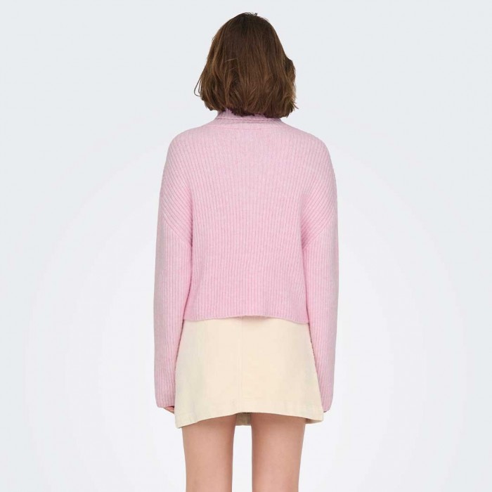 ONLY ONLMELANIE L/S ROLLNECK PULLOVER KNTNOOS PINK