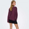 ONLY ONLSTARRY LS SEQUIN BOXY V-NECK KNT DARK RED ONLY ONLSTARRY LS SEQUIN BOXY V-NECK KNT DARK RED