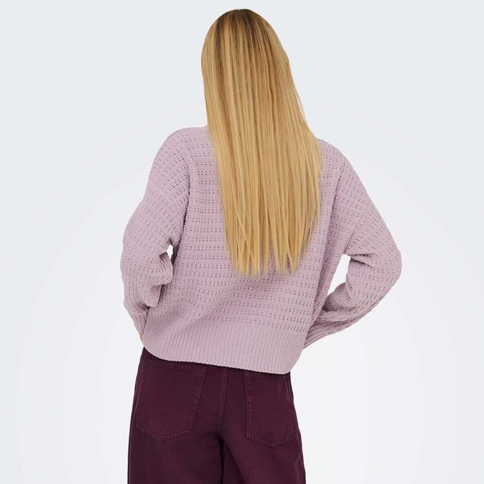 ONLY ONLGLOBE LS HIGHNECK BF KNT LILA