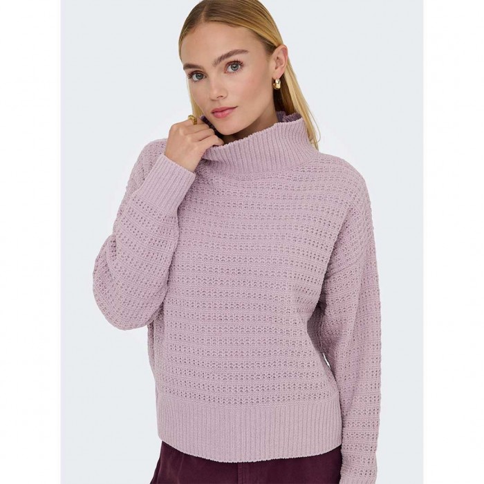 ONLY ONLGLOBE LS HIGHNECK BF KNT LILA