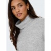 ONLY ONLARIZONA LS SEQUINS ROLLNECK PULL KNT LIGHT GREY