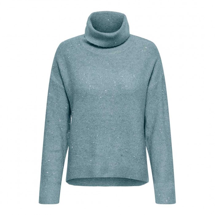 ONLY ONLARIZONA LS SEQUINS ROLLNECK PULL KNT CIEL