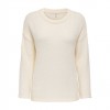 ONLY ONLPETRA LS LOOSE O-NECK CC KNT WHITE ONLY ONLPETRA LS LOOSE O-NECK CC KNT WHITE