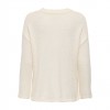 ONLY ONLPETRA LS LOOSE O-NECK CC KNT WHITE ONLY ONLPETRA LS LOOSE O-NECK CC KNT WHITE