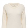 ONLY ONLPETRA LS LOOSE O-NECK CC KNT WHITE ONLY ONLPETRA LS LOOSE O-NECK CC KNT WHITE