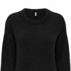ONLY ONLPETRA LS LOOSE O-NECK CC KNT BLACK ONLY ONLPETRA LS LOOSE O-NECK CC KNT BLACK