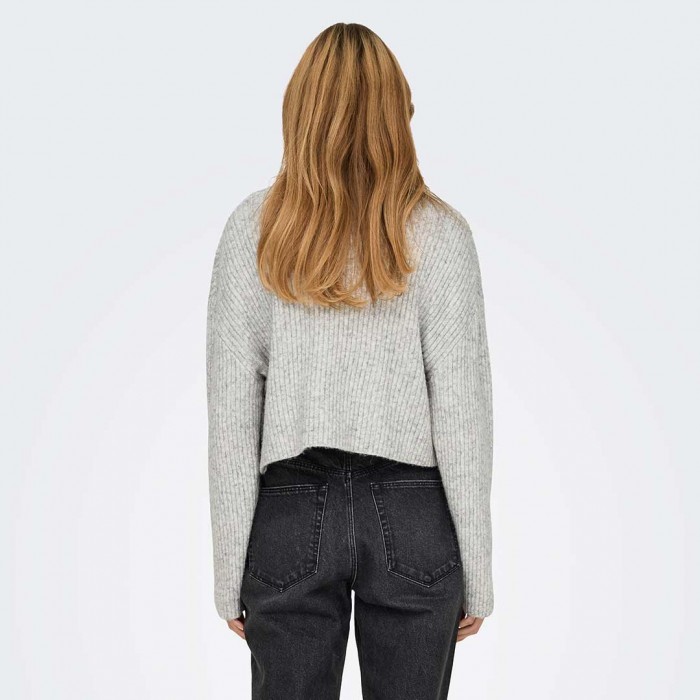 ONLY ONLMELANIE L/S ROLLNECK PULLOVER KNTNOOS LIGHT GREY