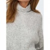 ONLY ONLMELANIE L/S ROLLNECK PULLOVER KNTNOOS LIGHT GREY ONLY ONLMELANIE L/S ROLLNECK PULLOVER KNTNOOS LIGHT GREY