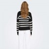 ONLY ONLBARI L/S HIGHNECK KNT NOOS BLACK/WHITE ONLY ONLBARI L/S HIGHNECK KNT NOOS BLACK/WHITE