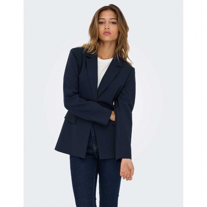 ONLY ONLRAVEN LIFE L/S HOURGLASS BLAZER TLR BLUE