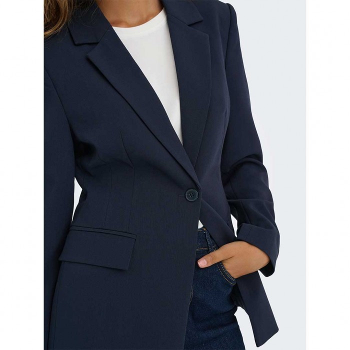 ONLY ONLRAVEN LIFE L/S HOURGLASS BLAZER TLR BLUE