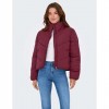 ONLY ONLMAGGI LIFE SOLID PUFFER CC OTW DARK RED ONLY ONLMAGGI LIFE SOLID PUFFER CC OTW DARK RED