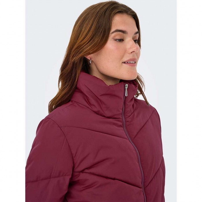 ONLY ONLMAGGI LIFE SOLID PUFFER CC OTW DARK RED
