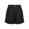 ONLY ONLAMILIA-CAMI HW BOUCLE SHORTS TLR CS BLACK