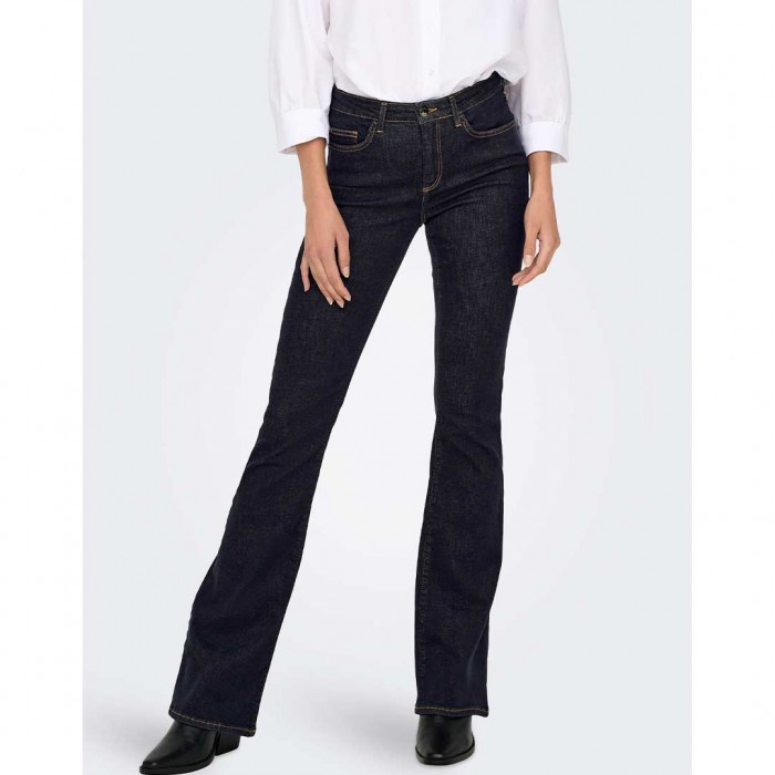 ONLY ONLBLUSH MID FL STAYBLUE DNM REA023NOOS DARK BLUE