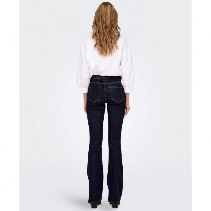 ONLY ONLBLUSH MID FL STAYBLUE DNM REA023NOOS DARK BLUE