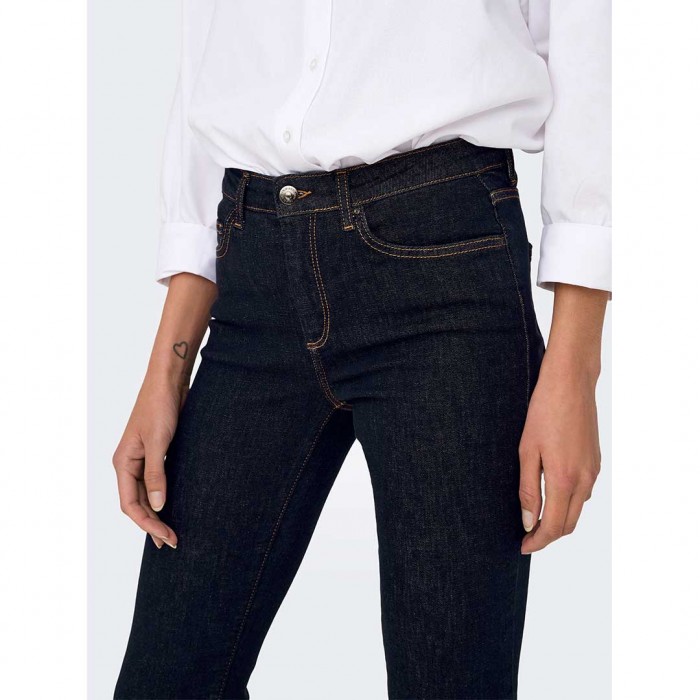 ONLY ONLBLUSH MID FL STAYBLUE DNM REA023NOOS DARK BLUE
