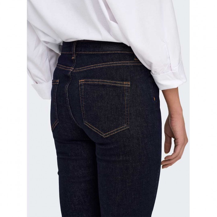 ONLY ONLBLUSH MID FL STAYBLUE DNM REA023NOOS DARK BLUE