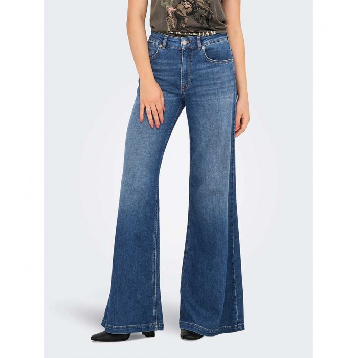 ONLY ONLCALIFORNIA MW WIDE FLARE DNM REA MEDIUM BLUE