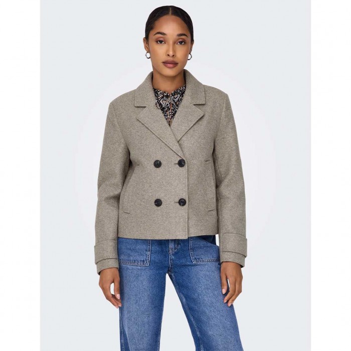ONLY ONLFREJA SHORT DB JACKET OTW NOOS MOCHA