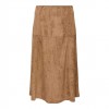 ONLY ONLLIXA MW LONG FAUX SUEDE SKIRT CC PNT BROWN