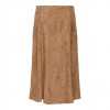 ONLY ONLLIXA MW LONG FAUX SUEDE SKIRT CC PNT BROWN