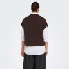 ONLY ONLMELODY VEST KNT NOOS BROWN