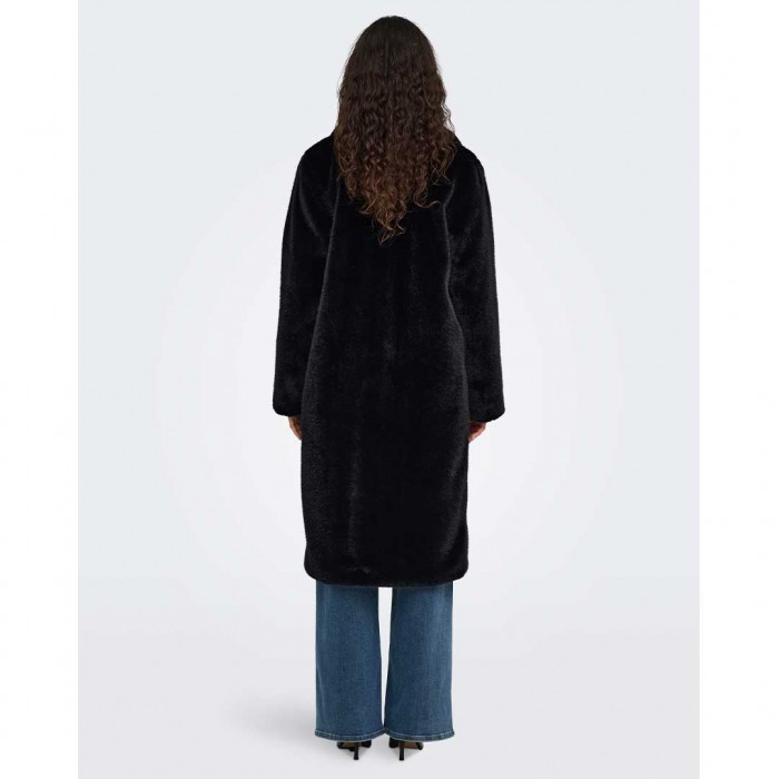 ONLY ONLEMILIE FAUX FUR COAT OTW BLACK