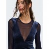 ONLY ONLSMOOTH L/S MESH MIX DRESS BOX JRS BLUE