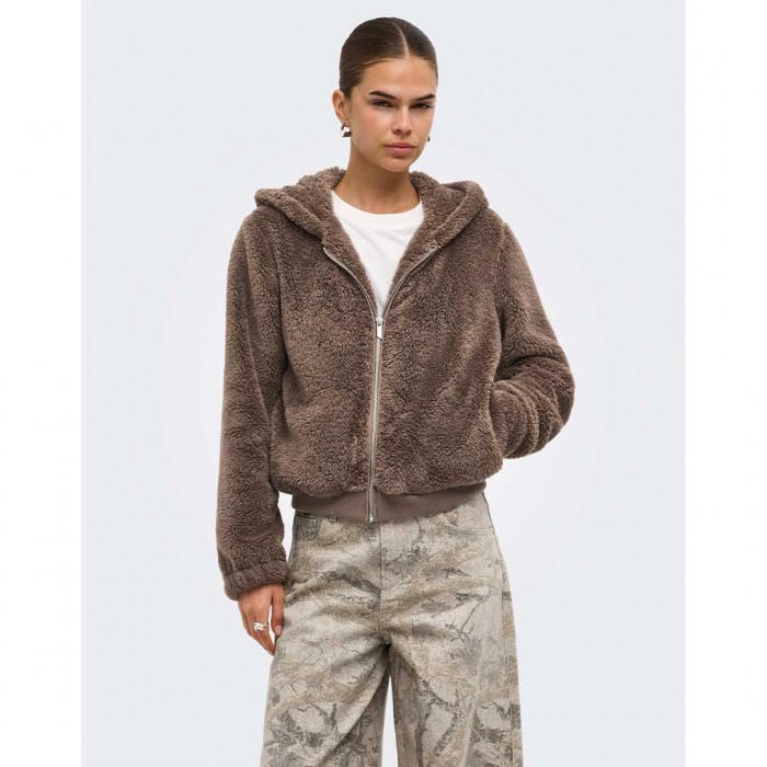 ONLY ONLNEWANNA CONTACT SHERPA JKT OTW NOOS BROWN