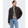 ONLY ONLMOON-STINA FAUX SUEDE BOMBER PNT NOOS BROWN