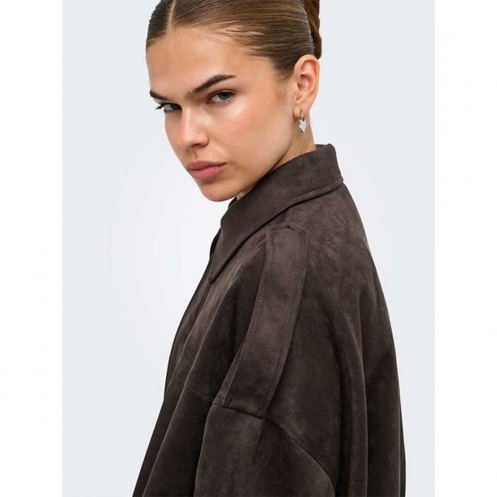 ONLY ONLMOON-STINA FAUX SUEDE BOMBER PNT NOOS BROWN