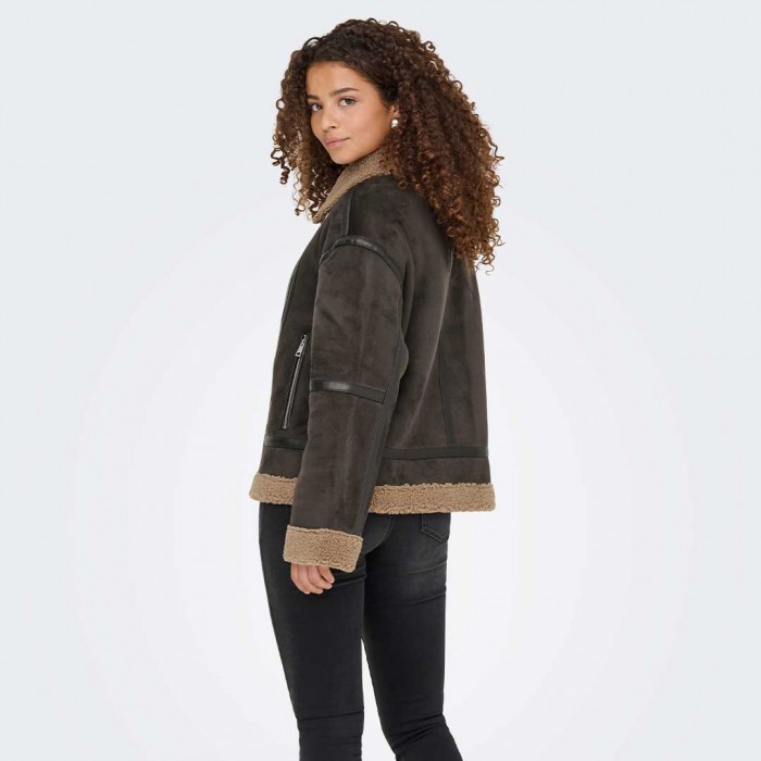 ONLY ONLKENDRA BOND OVERSIZJACKET CC OTW BROWN