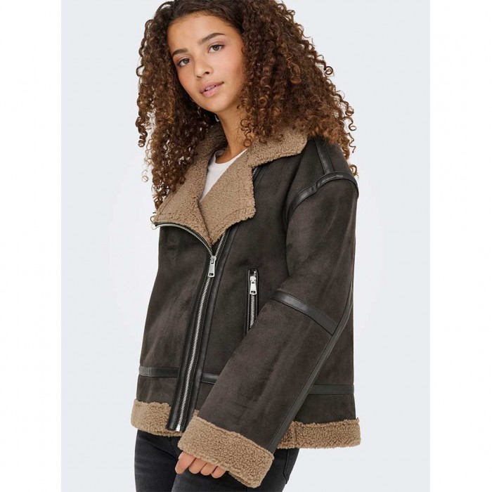 ONLY ONLKENDRA BOND OVERSIZJACKET CC OTW BROWN