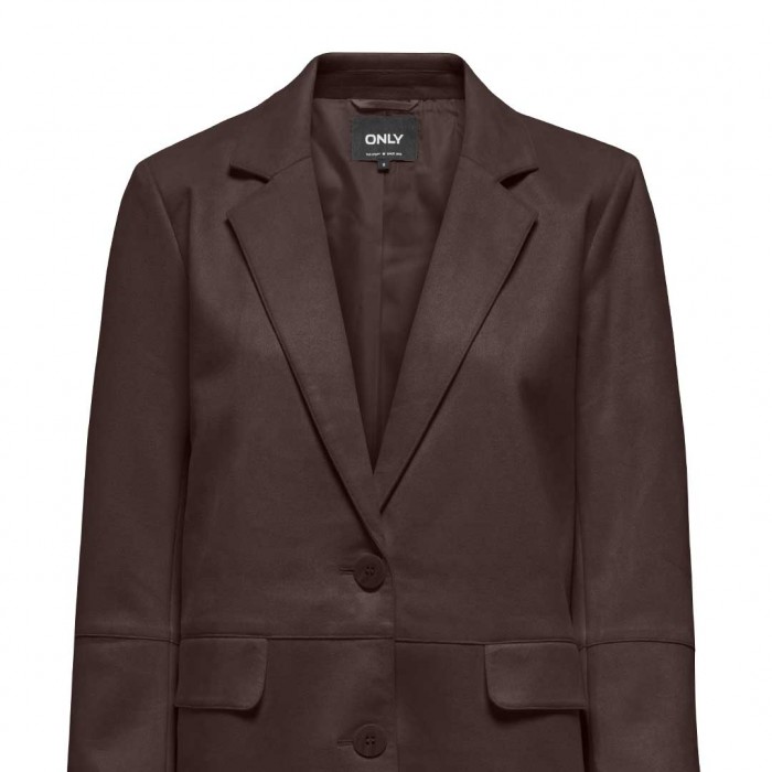 ONLY ONLDIANE FAUX SUEDE BLAZER CC OTW BROWN