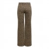 ONLY ONLMADISON HW WIDE ANIMAL PANT PNT BEIGE