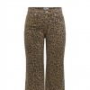 ONLY ONLMADISON HW WIDE ANIMAL PANT PNT BEIGE