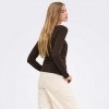 ONLY ONLELENA L/S BOATNECK METAL TOP JRS NOOS BROWN