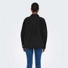 ONLY ONLKIRI BUTTON DETAIL LS SHIRT FR WVN BLACK