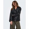 ONLY ONLSOFT FAUX LEATHER OVS. BIKER CC OTW BLACK