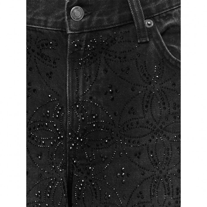 ONLY ONLGIANNA MW STR RHINESTONE DNM DOT BLACK