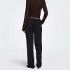 ONLY  ONLPOPTRASH-LIAS MW STRAIGHT PANT PNT BF BLACK