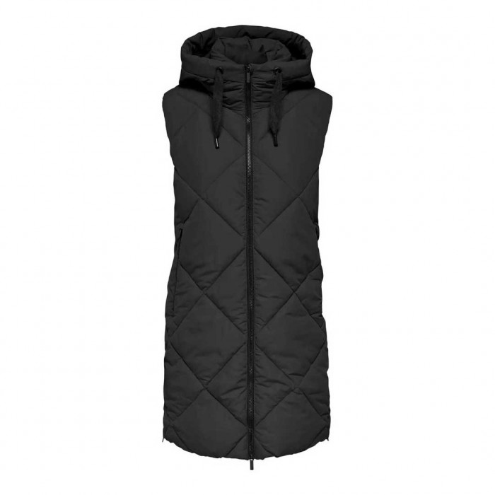 ONLY ONLMAGGI HOOD WAISTCOAT CC OTW BLACK